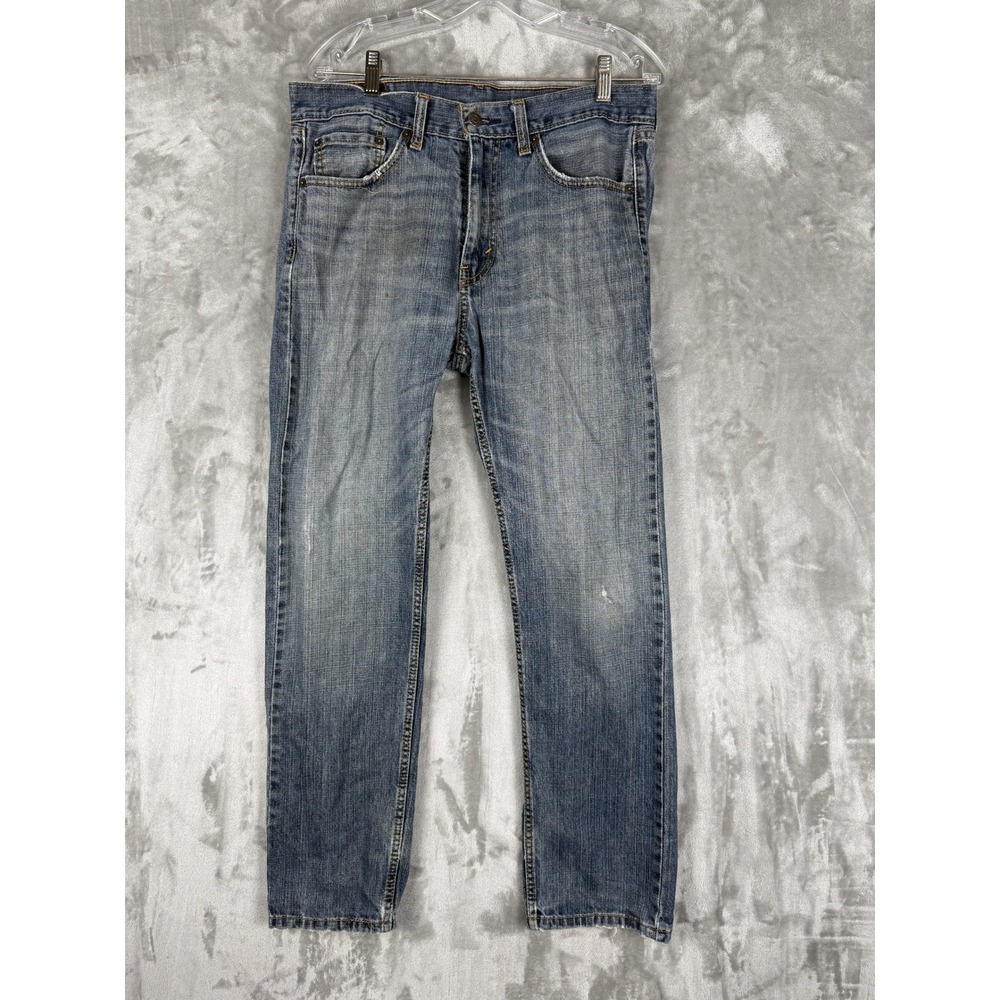 Levi Strauss 505 Jeans Mens W32 L30 Blue Denim Straight Fit Casual‎